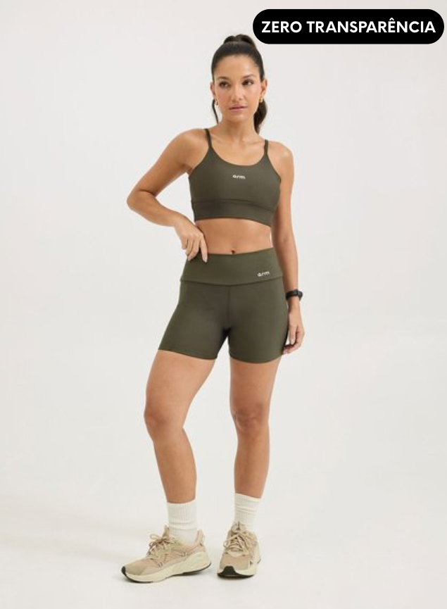 Conjunto feminino fitness short + top elite