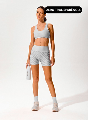 Conjunto Short Blackout +Top Decote U Estampa Digital Start