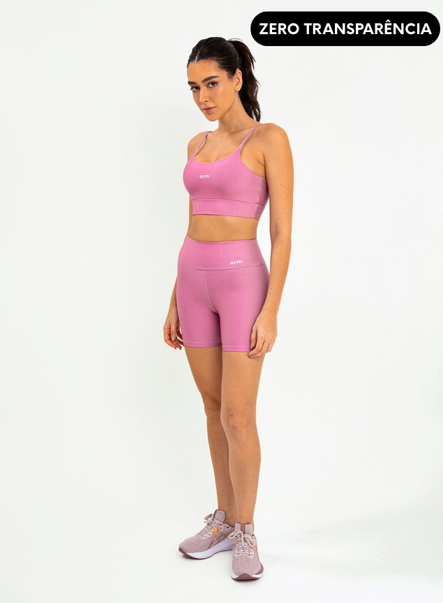 Conjunto Short Blackout +Top Alça Digital Motion