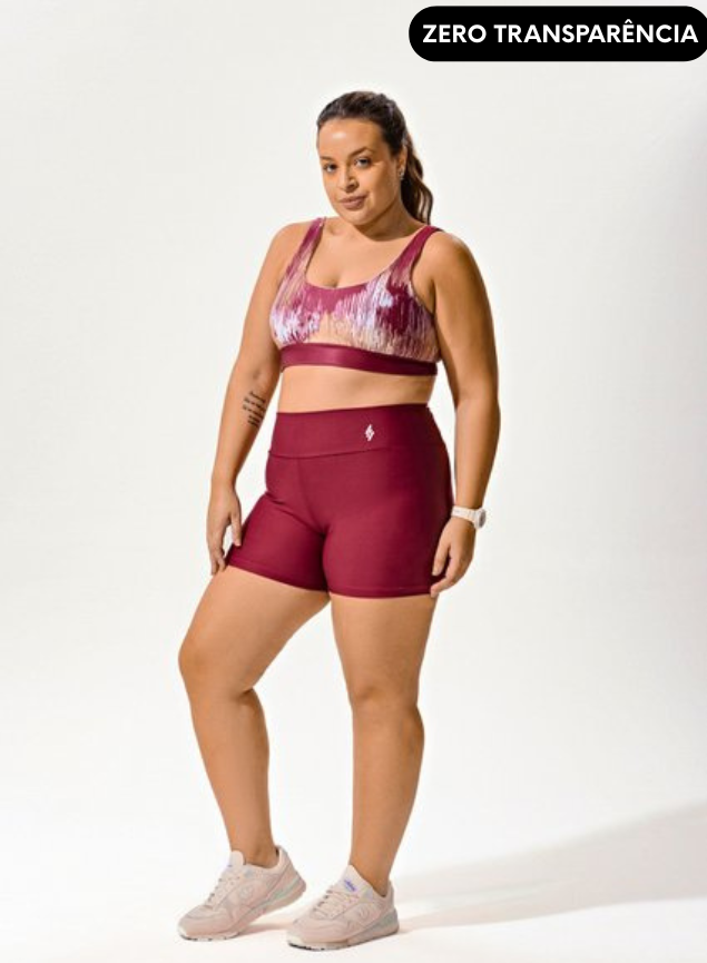 Conjunto Short Blackout +Top Decote U Digital Impulso