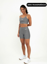 Conjunto Short Blackout +Top Alça Digital Graphite
