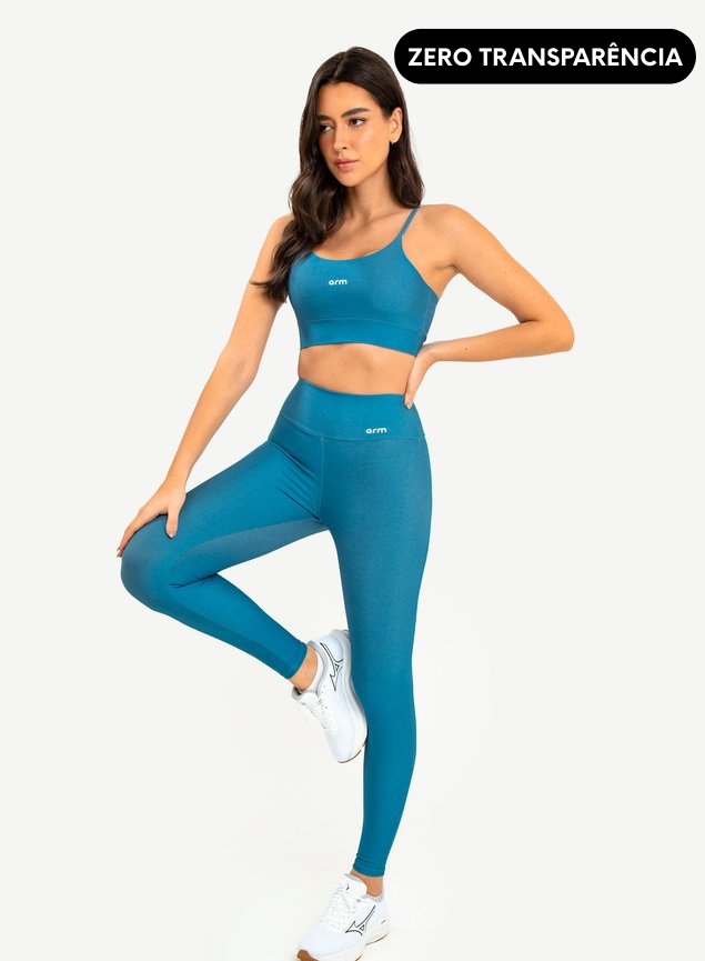 Conjunto Legging Blackout +Top Alça Digital Urbana