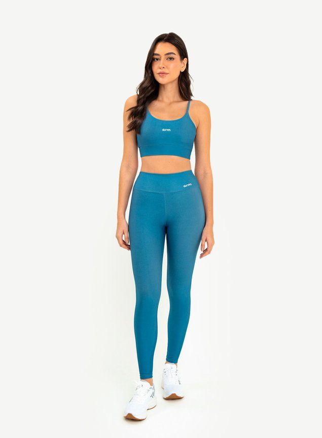 Conjunto Legging Blackout +Top Alça Digital Urbana