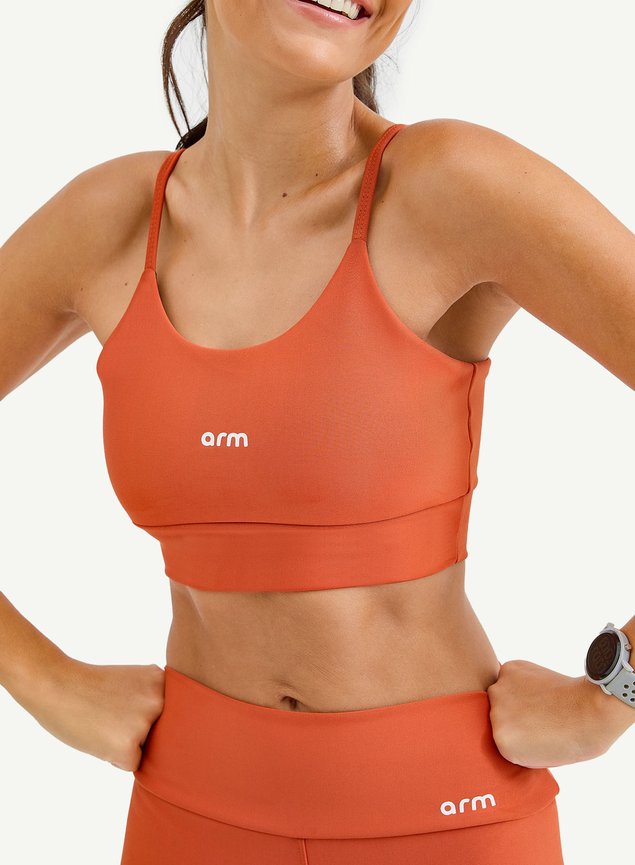 Conjunto Feminino Fitness Legging + Top Básico Terracota