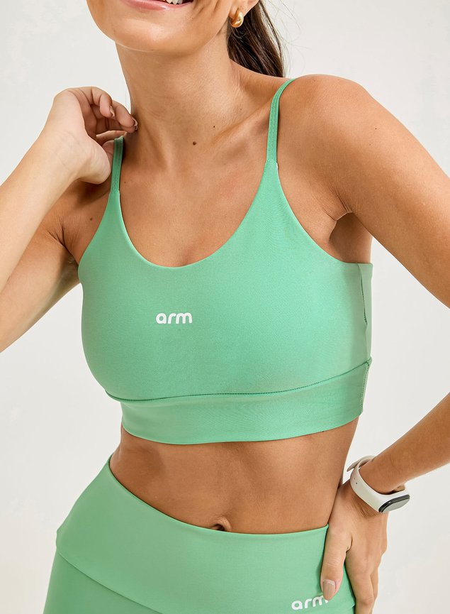 Conjunto feminino fitness mint verde