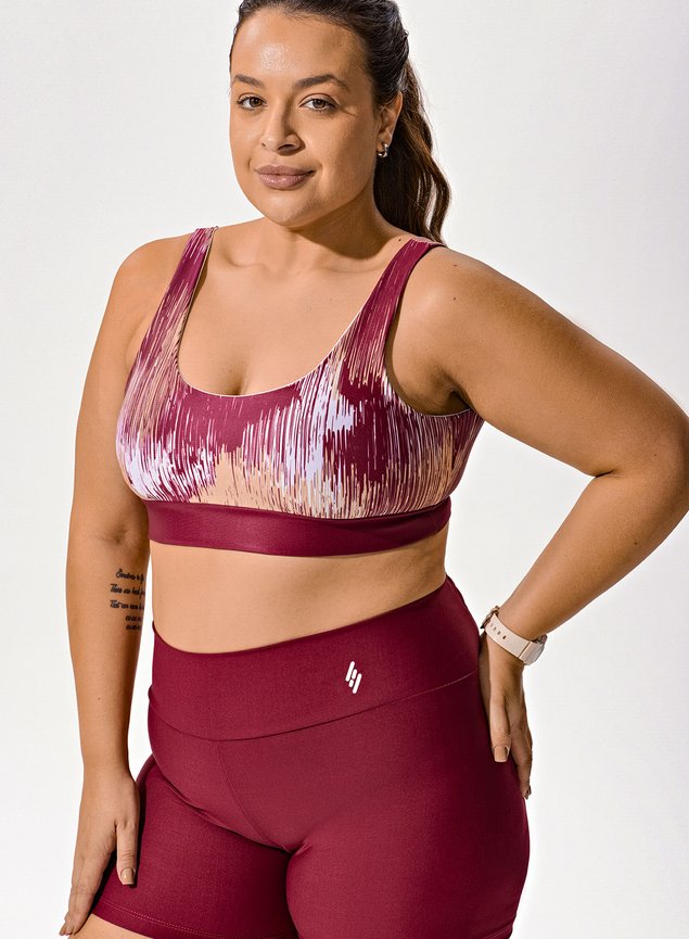 Conjunto Short Blackout +Top Decote U Digital Impulso