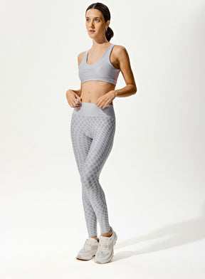 Conjunto Legging Blackout +Top Decote U Estampa Digital Start
